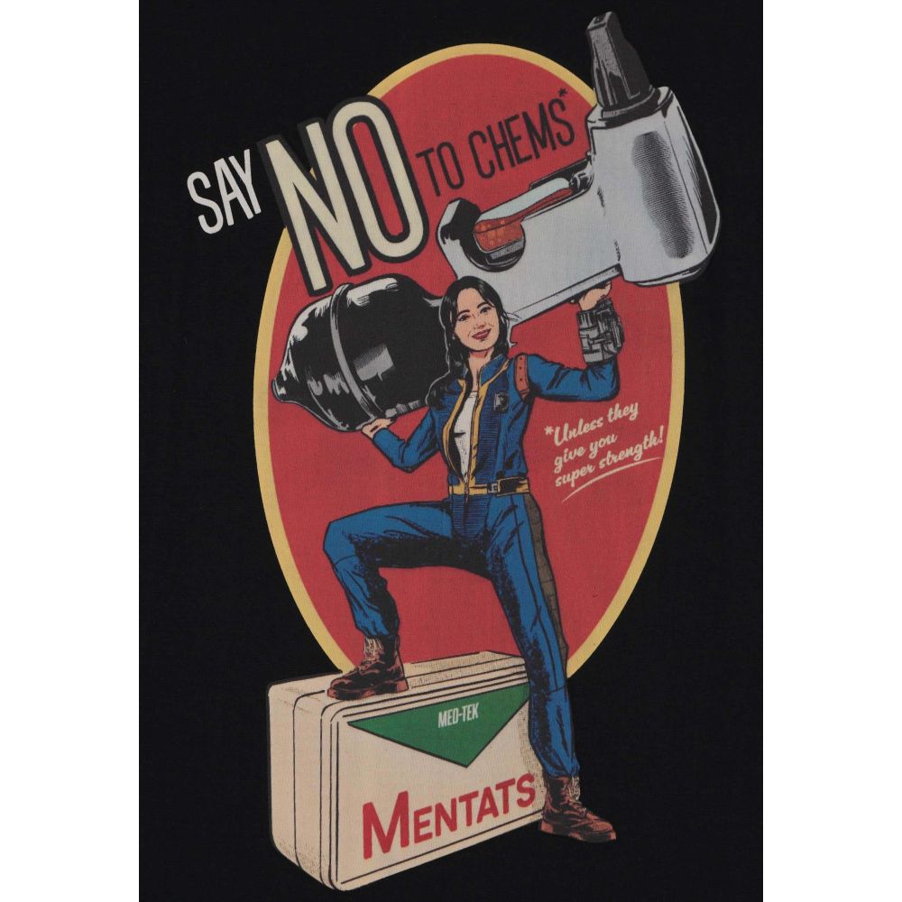 Fallout TV Series - Say no to chems Mens Tshirt - Black